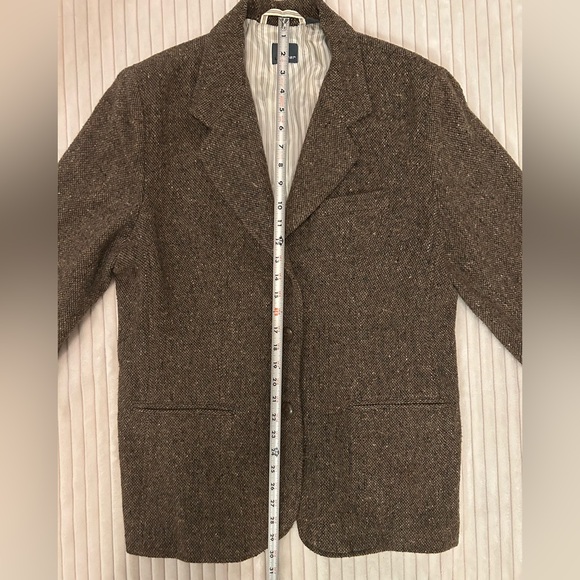 Vtg Liz Wear by Liz Claiborne Brown Tweed Jacket - Picture 7 of 9